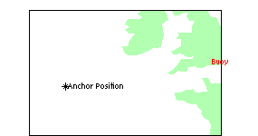 Map showing Buoy position